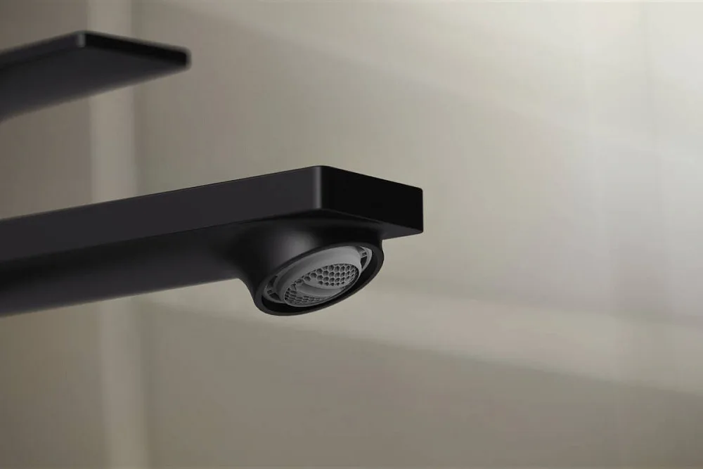 Смеситель для раковины Hansgrohe Rebris E 72557670 с донным клапаном, черный матовый Sancos — официальный сайт
