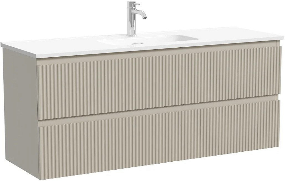 Тумба под раковину Sancos Snob R 120 подвесная Beige soft (капучино), SNR120/39CE