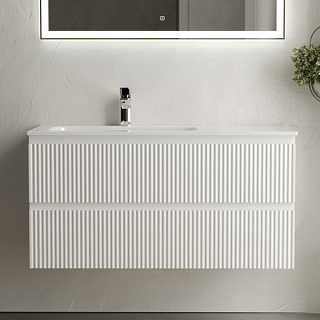 Тумба с раковиной Sancos Snob R 100 см, L, bianco