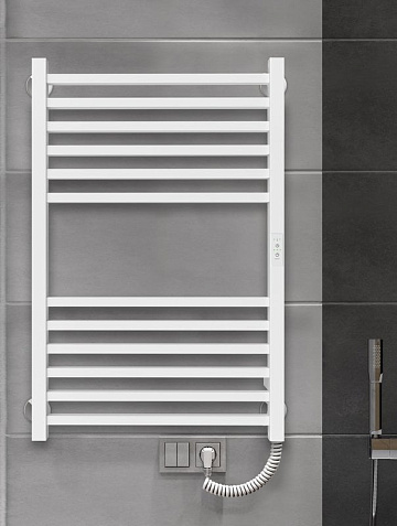 Полотенцесушитель электрический Indigo Attic LСLATCE80-50WMRt белый матовый