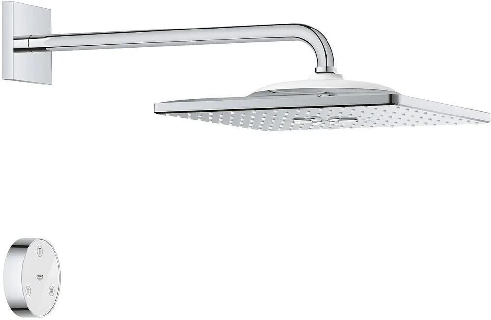 Верхний душ Grohe Rainshower SmartConnect 31026642000 с пультом дистанционного управления Sancos — официальный сайт