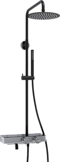 Душевая стойка Wasserkraft Abens 2000 A114.258.217.CB Thermo, с термостатом, черная
