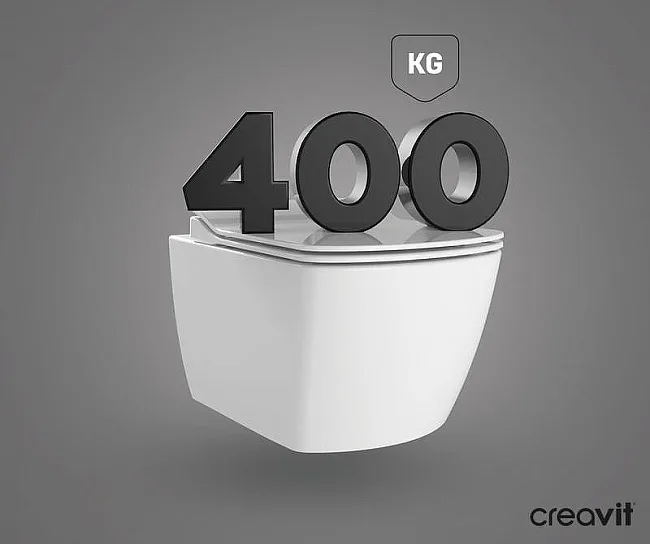 Чаша для унитаза подвесного Creavit Elegant EG321-00CB00E-0000 белая Sancos — Оригинал
