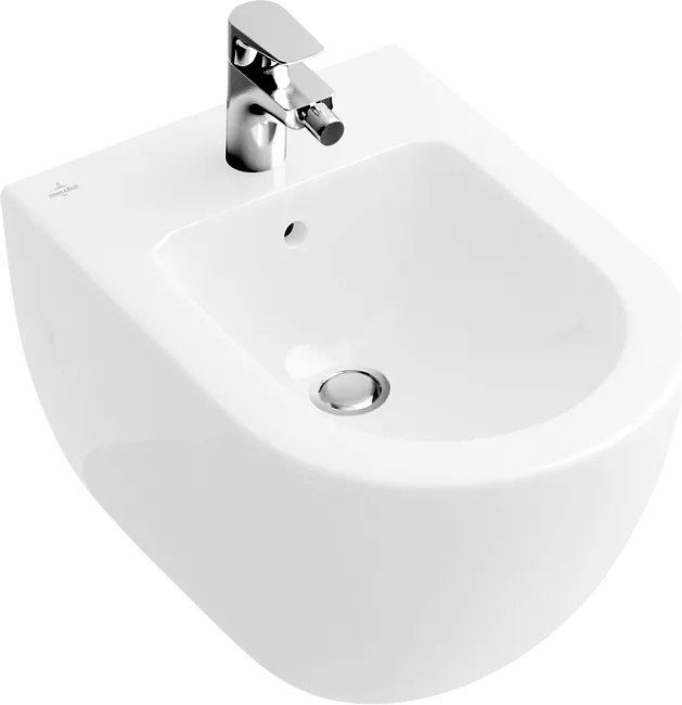 Биде подвесное Villeroy & Boch Subway 2.0 5400 00R1 alpin, Сeramicplus Sancos — Оригинал