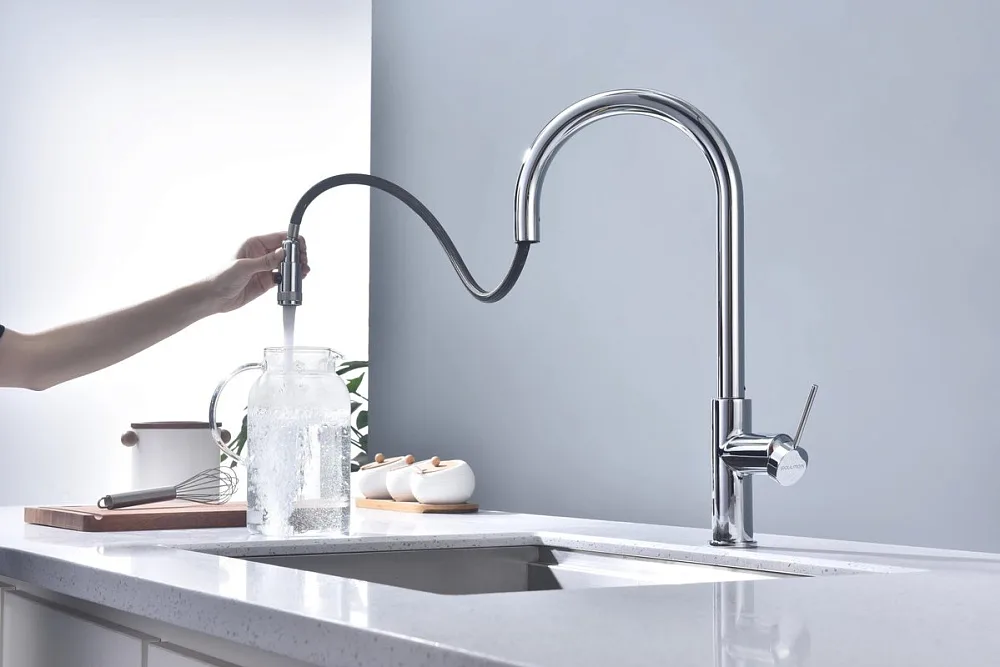 Смеситель для кухни Paulmark Galant Ga213077-CR хром Sancos — официальный сайт