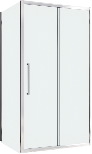 Душевой уголок Abber Schwarzer Diamant AG30100H-S60 100x60, профиль хром, стекло прозрачное