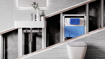 Система инсталляции для унитазов Ideal Standard Prosys Eco Frame M R0306AA, с кнопкой смыва хром