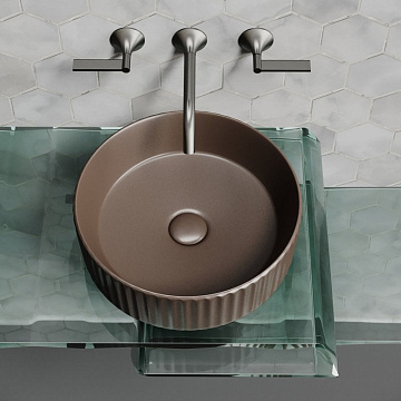 Накладная раковина Ceramicanova Element CN6057MDB темно-коричневый матовая