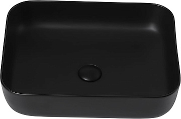 Накладная раковина Abber Rechteck AC2202MB матовая черная