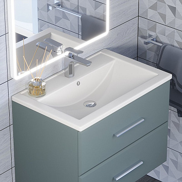 Мебельная раковина Uperwood Foster Quartz 291030032 70 см, матовая белая, жасмин