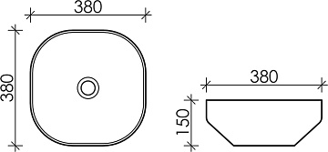 Накладная раковина Ceramicanova Element CN5032