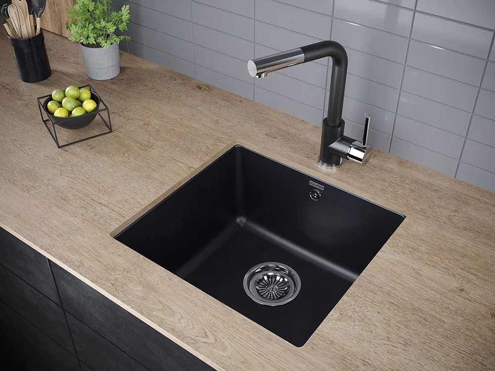 Смеситель для кухни Paulmark Kassel Ka214311-418 черный металлик Sancos — официальный сайт