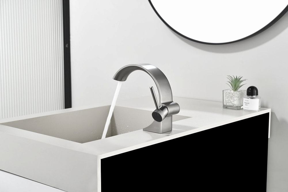 Смеситель для раковины Black&White Gravity 7106GM gun metal