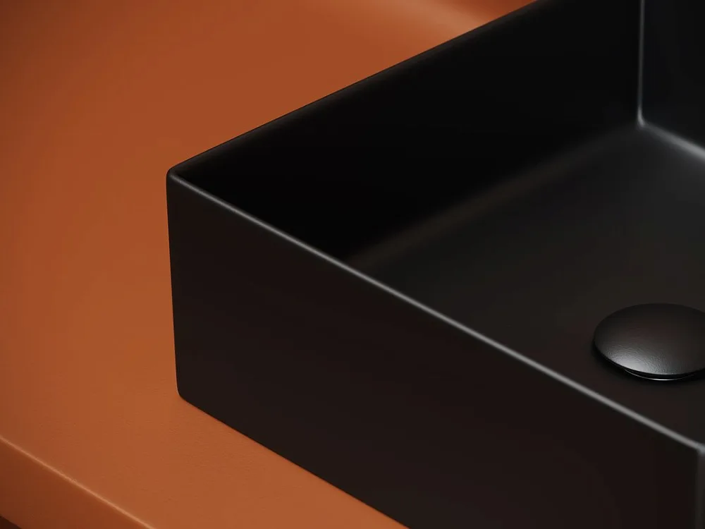 Накладная раковина Ceramicanova Element CN6068MB черная матовая Sancos — официальный сайт