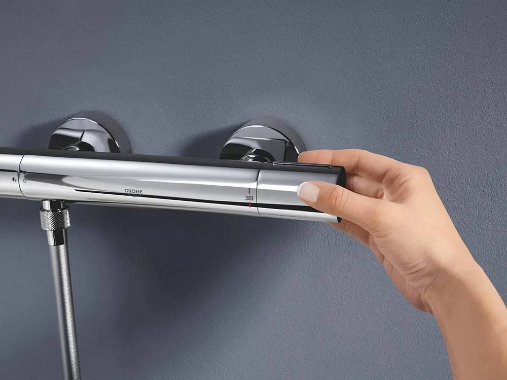 Термостатический смеситель Grohe Grohtherm 800 Cosmopolitan 34765000 для душа Sancos — официальный сайт