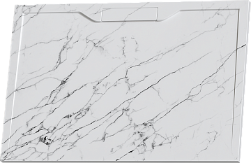 Поддон для душа RGW Stone Tray STE MW 120x80, белый мрамор