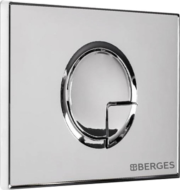 Система инсталляции для унитазов Berges Novum 040223, с кнопкой смыва, хром глянец