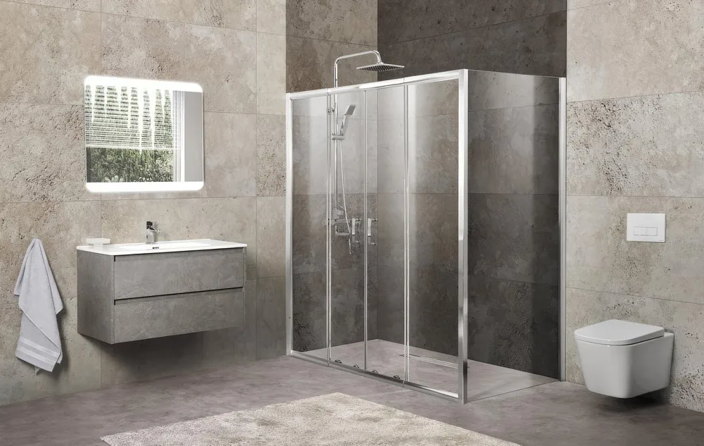 Душевой уголок BelBagno Unique UNIQUE-AH-21-150/180-90-C-Cr Sancos — официальный сайт