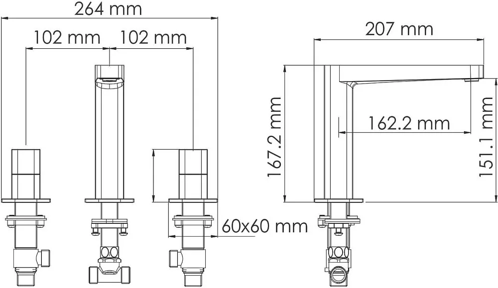 Смеситель для раковины Wasserkraft Nuthe 9135 черный soft-touch Sancos — официальный сайт