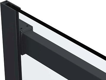 Душевой уголок Vincea Como Soft VSR-1CS8013CLB 130x80 см профиль черный, стекло прозрачное