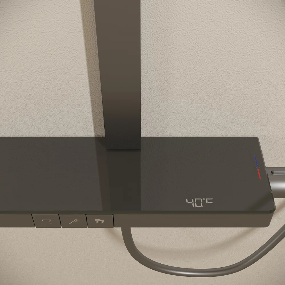 Душевая стойка Sancos Vos SC6100GG, вороненая сталь Sancos — официальный сайт