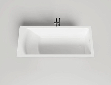 Ванна из искусственного камня Salini Cascata Kit S-Stone 180x80 см, встраиваемая, матовая белая, на 