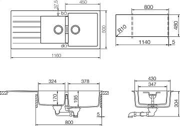 Мойка кухонная Schock Signus 80D (D-200) Cristadur бронза