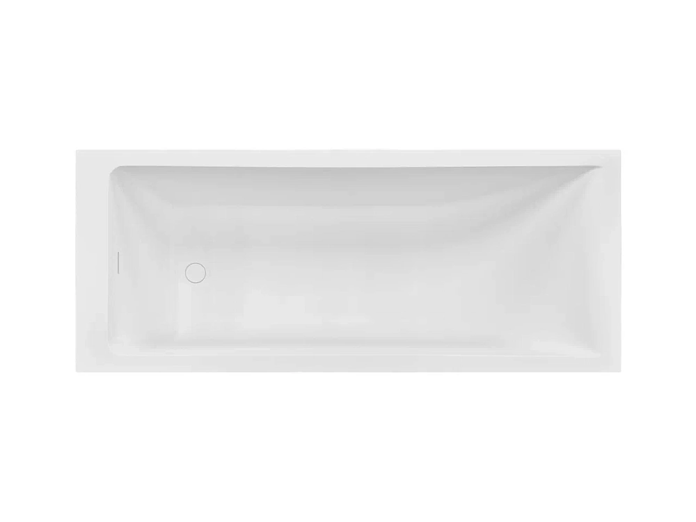 Ванна из искусственного камня Fontana Аура 180x70 см, пристенная, белая Sancos — официальный сайт
