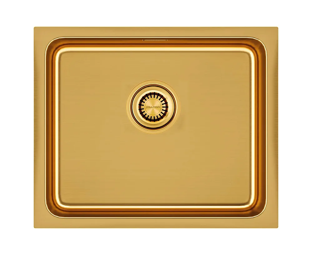 Мойка кухонная Paulmark Vista PM305444-BG, брашированное золото Sancos — официальный сайт
