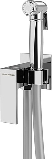 Гигиенический душ KERAMA MARAZZI Fioretto V253CR442RUKM со смесителем, С ВНУТРЕННЕЙ ЧАСТЬЮ, хром