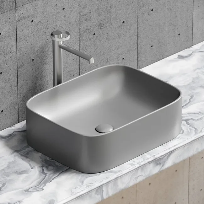 Накладная раковина Ceramicanova Element CN6052MH антрацит матовая Sancos — Оригинал
