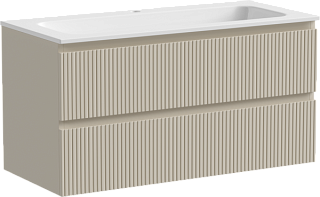 Тумба под раковину Sancos Snob T 100 подвесная Beige soft (капучино), SNT100CE