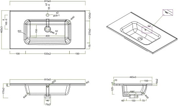 Мебельная раковина BelBagno BB900ETL
