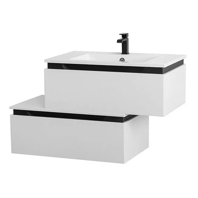 Тумба Cezares Slider 80 1 ящика, Bianco Opaco Sancos — Оригинал