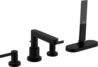 Смеситель на борт ванны Hansgrohe Finoris 76444670, матовый черный