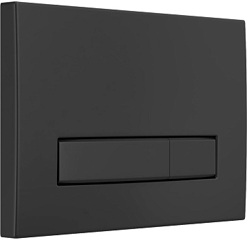 Система инсталляции для унитазов Berges Atom Line 410, с кнопкой смыва, черная soft touch