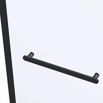 Душевая дверь в нишу Vincea Como Soft VDS-1CS110CLB 110 см профиль черный