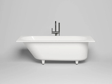 Ванна из искусственного камня Salini Ornella Kit S-Stone 170x80 см, встраиваемая, матовая белая, на 