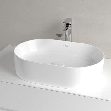 Накладная раковина Villeroy & Boch Collaro 4A1956R1 альпийский белый, CeramicPlus
