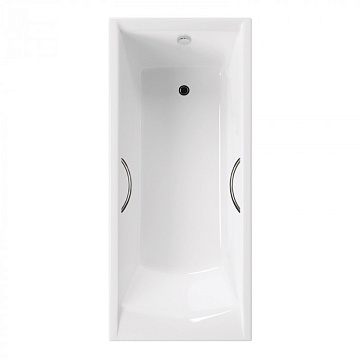 Чугунная ванна Delice Prestige 170х70 см, с отверстиями для ручек
