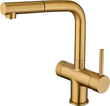 Смеситель для кухни Emar PVD ЕС - 7026 PVD Golden