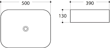 Накладная раковина Art&Max AM-78109 белая