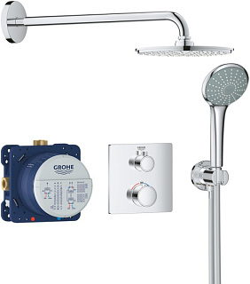 Душевой комплект Grohe Grohtherm 34734000, С ВНУТРЕННЕЙ ЧАСТЬЮ, с термостатом