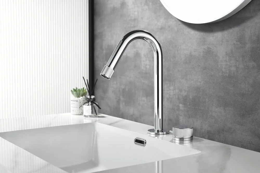Смеситель для раковины Black&White Gravity 7108C chrome Sancos — официальный сайт