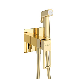 Гигиенический душ BelBagno Luce LUC-HGN-ORO, со смесителем, золото