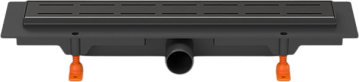 Душевой трап (лоток) MCH Chudej Line CH450LC, 45 см, матовый черный