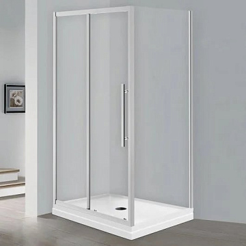 Душевой уголок Esbano Flex ESF-129PS-C 120х90 см, профиль хром, стекло прозрачное