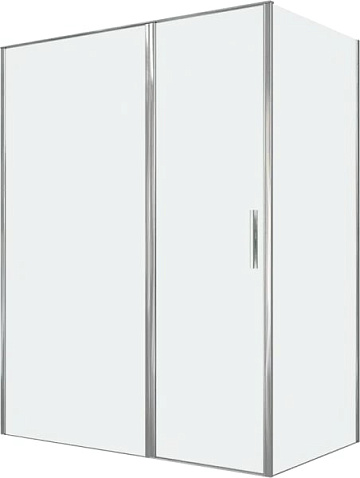 Душевой уголок Allen Brau Priority 160x90, профиль хром, стекло прозрачное