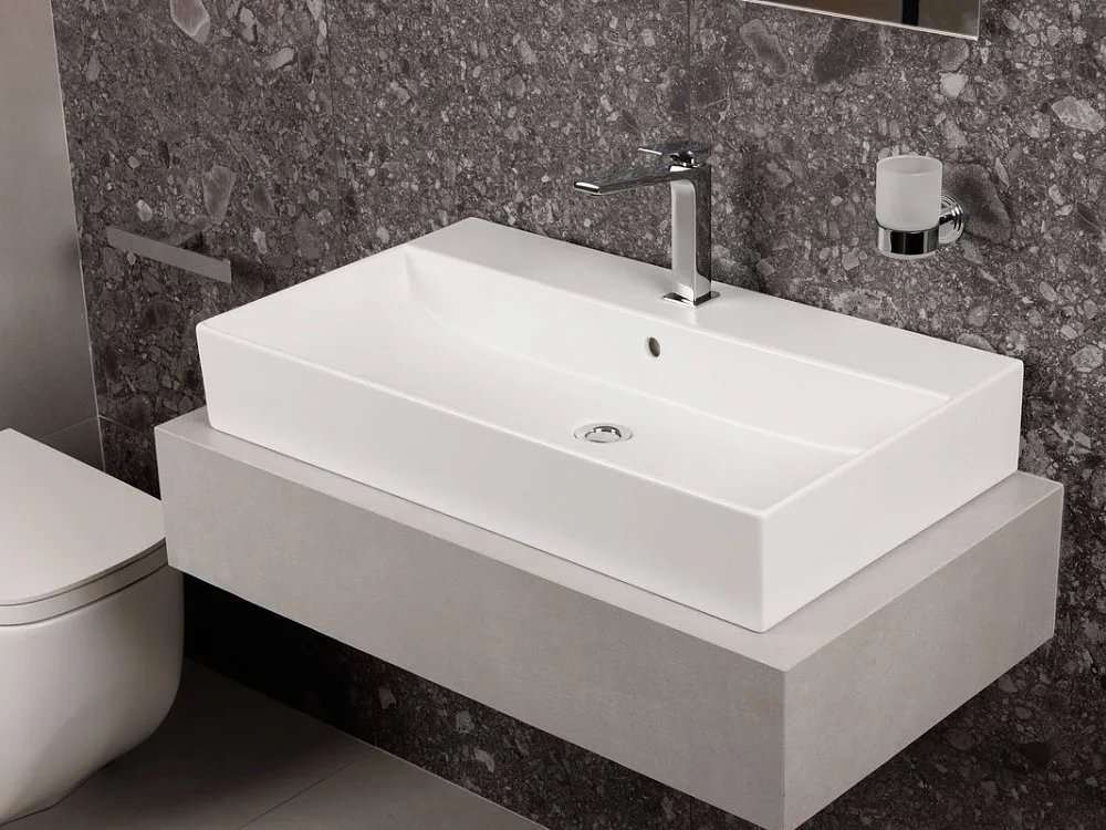 Накладная раковина Hatria Bahia_13 BH0800465011TS0 80x46 см Sancos — официальный сайт