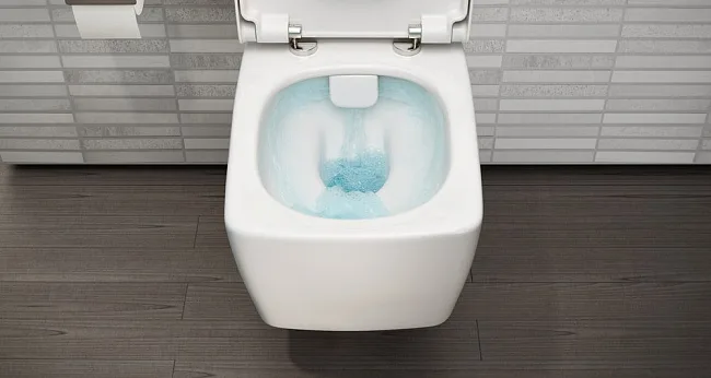 Чаша для унитаза подвесного VitrA Metropole 7672B003-1686 с емкостью для чистящей жидкости Sancos — Оригинал